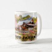 Tranquisit Kyōto Japan Aquarellzeichnung | Kaffeetasse (VorderseiteRechts)