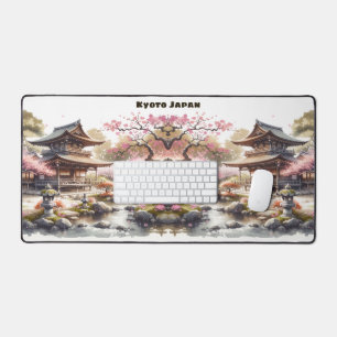 Tranquisit Kyōto Japan Aquarellzeichnung   Schreibtischunterlage