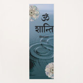 Tranquisit Pond Zen White Lotus Yogi Spirituell Yogamatte (Vorderseite)