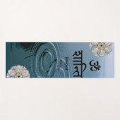 Tranquisit Pond Zen White Lotus Yogi Spirituell Yogamatte (Vorderseite (Horizontal))