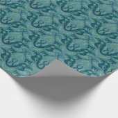 Tranquisit Safari Tapestry Pattern - Der weiße Lot Geschenkpapier (Ecke)