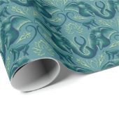 Tranquisit Safari Tapestry Pattern - Der weiße Lot Geschenkpapier (Rolleneckpunkt)