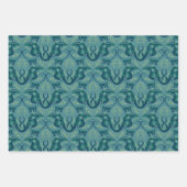 Tranquisit Safari Tapestry Pattern - Der weiße Lot Geschenkpapier Set (Vorderseite 2)