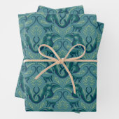 Tranquisit Safari Tapestry Pattern - Der weiße Lot Geschenkpapier Set (Beispiel)