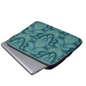 Tranquisit Safari Tapestry Pattern - Der weiße Lot Laptopschutzhülle (Vorne Knopf)