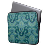 Tranquisit Safari Tapestry Pattern - Der weiße Lot Laptopschutzhülle (Vorderseite Links)