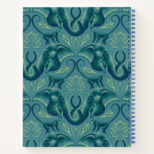 Tranquisit Safari Tapestry Pattern - Der weiße Lot Notizblock (Rückseite)