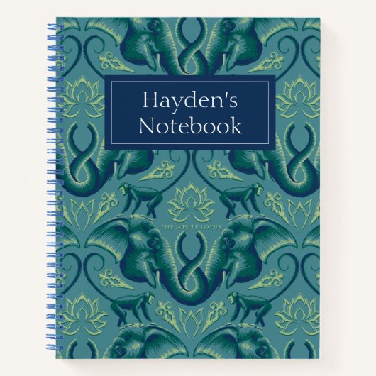 Tranquisit Safari Tapestry Pattern - Der weiße Lot Notizblock (Vorderseite)