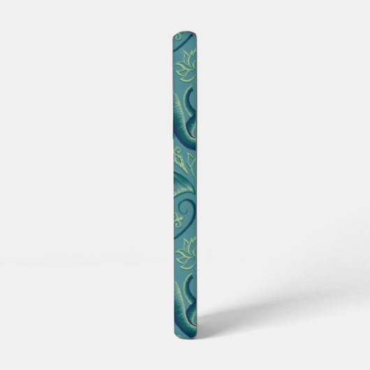 Tranquisit Safari Tapestry Pattern - Der weiße Lot Samsung Galaxy Hülle (Linke Seite)