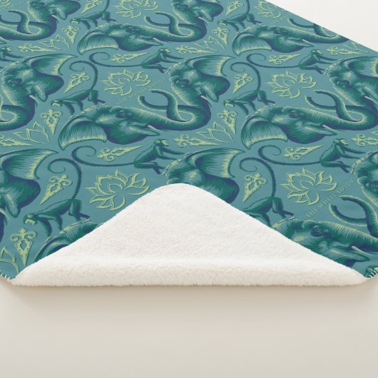 Tranquisit Safari Tapestry Pattern - Der weiße Lot Sherpadecke (3/4)