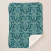 Tranquisit Safari Tapestry Pattern - Der weiße Lot Sherpadecke (Vorderseite)