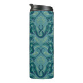 Tranquisit Safari Tapestry Pattern - Der weiße Lot Thermosbecher (Nach rechts gedreht)