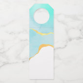 Tranquisit Tropical Green mit Gold Border Vielen D Flaschenanhänger (Rückseite)