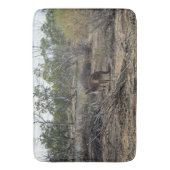 Tranquisiter Moment: Australisches Kangaroo in Bil Badematte (Vorderseite Vertikal)