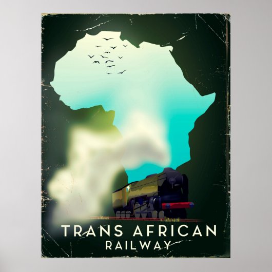 Trans African Railway Travel Poster (Vorne)