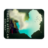 Trans African Railway Travel Poster Magnet (Horizontal)