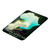 Trans African Railway Travel Poster Magnet (Linke Seite)