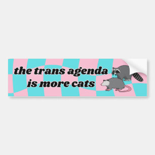 Trans-Agenda-Autoaufkleber Autoaufkleber
