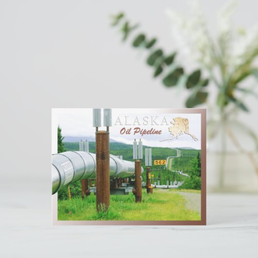 Trans-Alaska-Pipeline-System, Alaska Postkarte (Stehend Vorderseite)