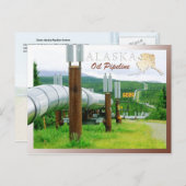 Trans-Alaska-Pipeline-System, Alaska Postkarte (Vorne/Hinten)