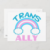 Trans Ally Postkarte (Vorne/Hinten)