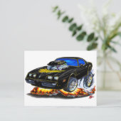 Trans Am Black-Gold Car 1979-81 Postkarte (Stehend Vorderseite)