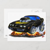 Trans Am Black-Gold Car 1979-81 Postkarte (Vorne/Hinten)