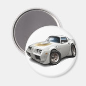 Trans am White Car 1979-81 Magnet (Vorderseite/Rückseite)