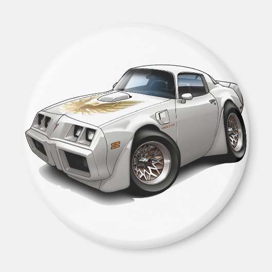 Trans am White Car 1979-81 Magnet (Vorne)