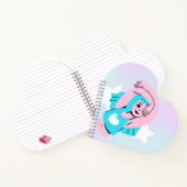 trans art design on heart shape notebook notizblock (Innenseite)