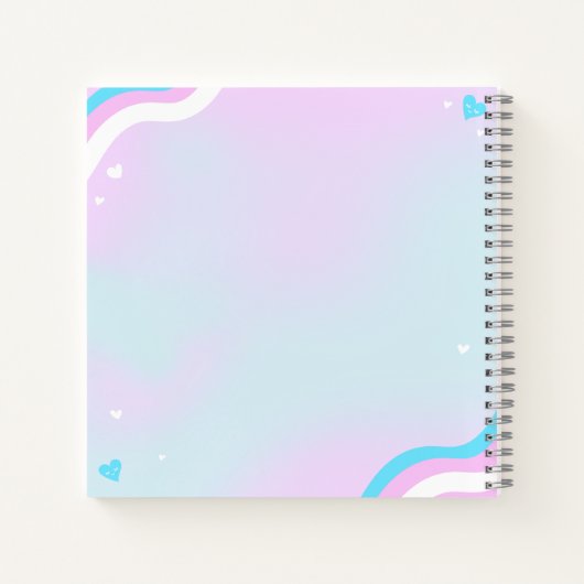 Trans art illustration on spiral notebook notizblock (Rückseite)