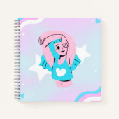 Trans art illustration on spiral notebook notizblock (Vorderseite)