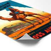 Trans Australia Railways Vintage Poster (Ecke)