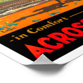 Trans Australian Railway Vintage Reise Poster (Ecke)