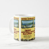 Trans-Australische Eisenbahn Kaffeetasse (Vorderseite Links)