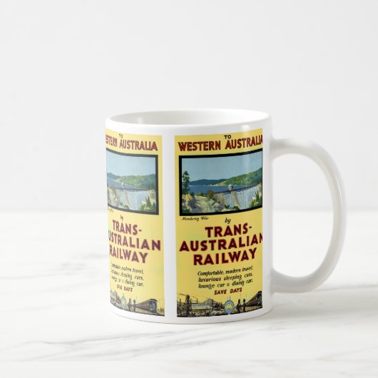 Trans-Australische Eisenbahn Kaffeetasse (Rechts)