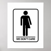Trans Bad Sign Poster (Vorne)