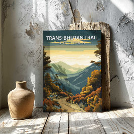 Trans Bhutan Trail Bhutan Destination Canvas Print Leinwanddruck