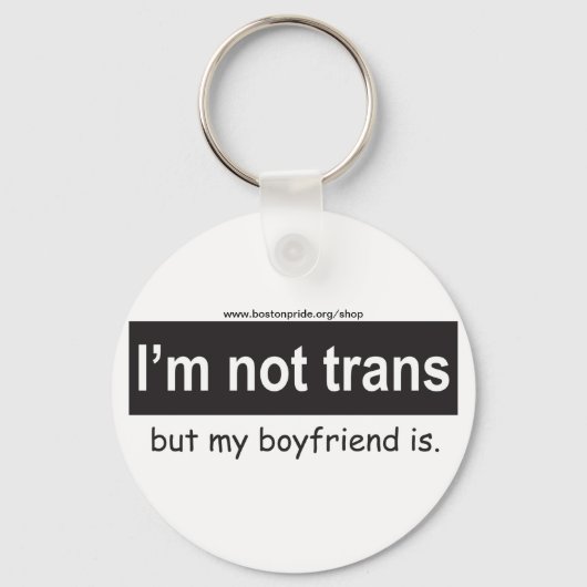 Trans Boyfriend Square Schlüsselanhänger (Vorderseite)