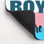 Trans Boys sind echte Boys Transgender-Flagge Mousepad (Ecke)