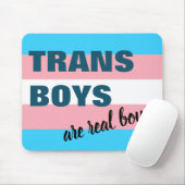Trans Boys sind echte Boys Transgender-Flagge Mousepad (Mit Mouse)