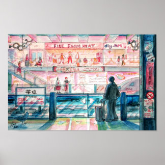 Trans City - U-Bahn-Station Poster
