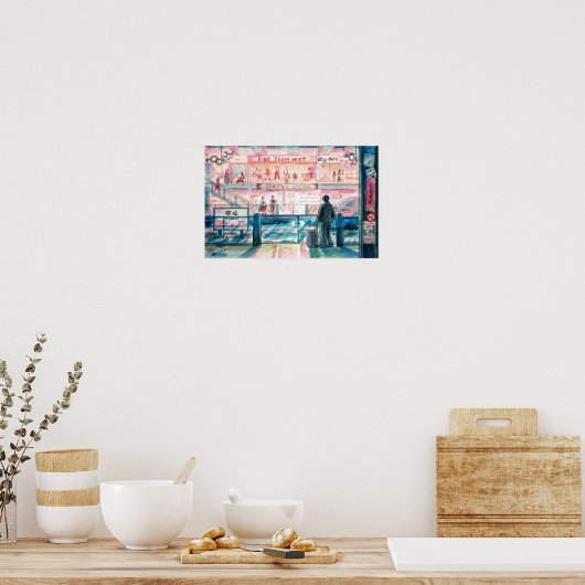 Trans City - U-Bahn-Station Poster (Küche)