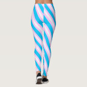 Trans Flag Art Leggings (Rückseite)
