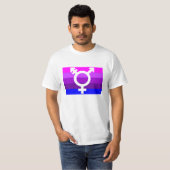 Trans Flag Cutout 2 T-Shirt (Vorne ganz)