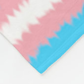 Trans Flag Fleece-Decke Fleecedecke (Ecke)