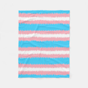 Trans Flag Fleece-Decke Fleecedecke