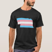 Trans Flag Nebraska LGBT Pride Support boy T-Shirt (Vorderseite)