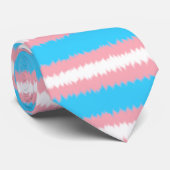 Trans Flag Neck Tie Krawatte (Gerollt)