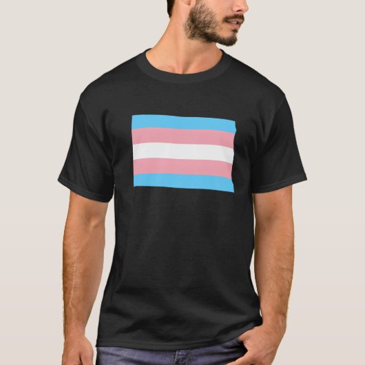 Trans Flag North Dakota LGBT Pride Support friends T-Shirt (Vorderseite)